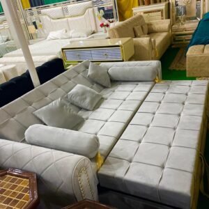 SOFA BED LIGHT GRY